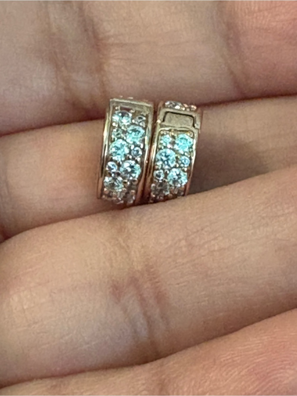 Pandora rose gold clip set